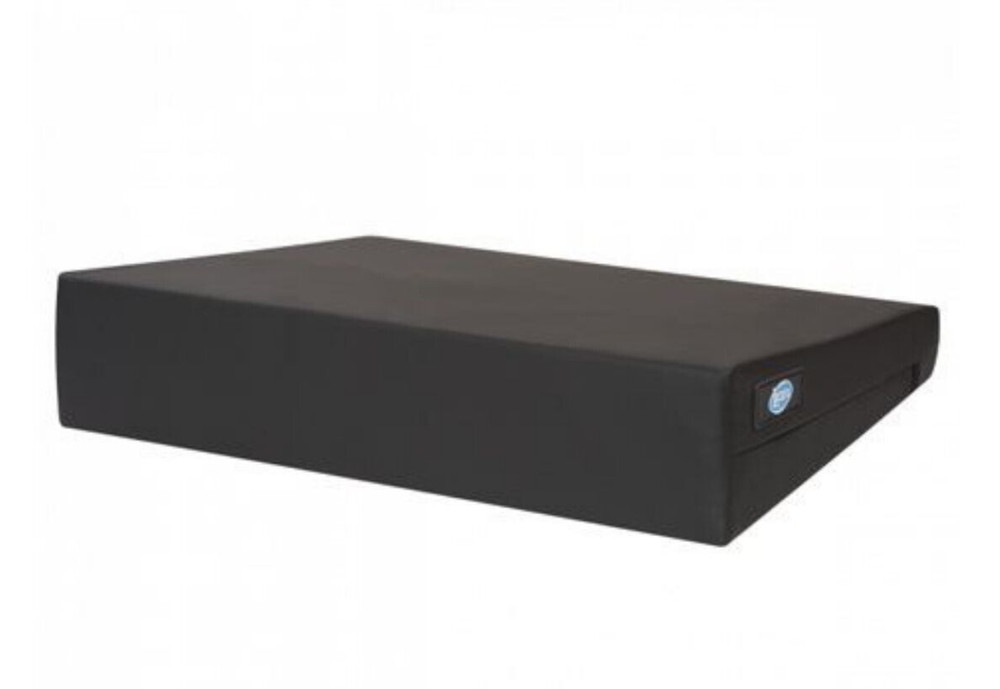 Lacura Wedge Wheelchair Cushion, 22×18×4 in Medium-Density Foam, 400 lb