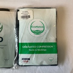 Evo Nation Graduated Compression Socks Mens Size L Multicolor mmHg 3 Pair