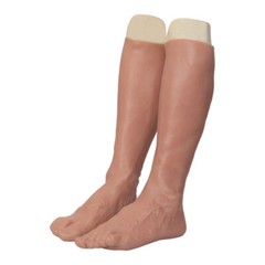 Highly Simulated Skin Artificial Silicone Prosthesis Foot Sleeve Leg Cover Scars