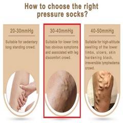 3 Pairs Compression Socks Copper Fit Knee High 20-30mmHg Energy Support Recover