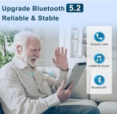 New & Sealed! Wireless Hearing Aid Earbuds Hotodeal Model TC1600-04Y OTC NIB!
