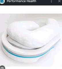 MedCline LP Shoulder Relief System Contoured Bed Wedge Pillow Set White/Blue