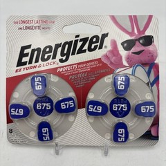 Two Packs Energizer EZ Turn & Lock 675 Hearing Aid Batteries – Sale Date 8/2024