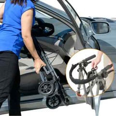 Able Life Space Saver Rollator, Lightweight Folding Mobility Rolling Walker