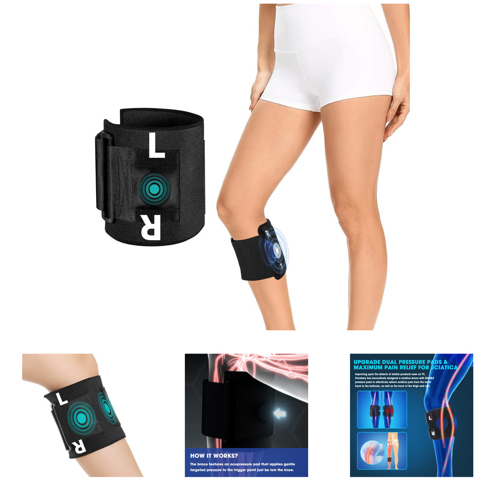 Sciatica Pain Relief Brace for Women Men Plus Size Knee Device with Pressure