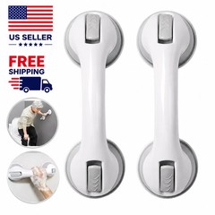 2 Pack Shower Grab Bar 12″ Shower Suction Bar Handle Bathroom Safety Grip Handle