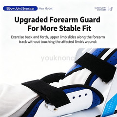 Adjustable Elbow Exerciser, 6-Speed CPM Machine for Post-Surgery Injury Recovery