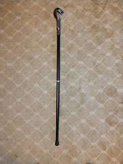 Walking Cane Decorative Cobra Snake Head Handle, Pewter, Metal