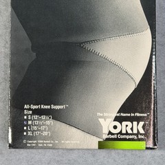 Vintage Original York Barbell Medium All Sport Knee Support Weight Training