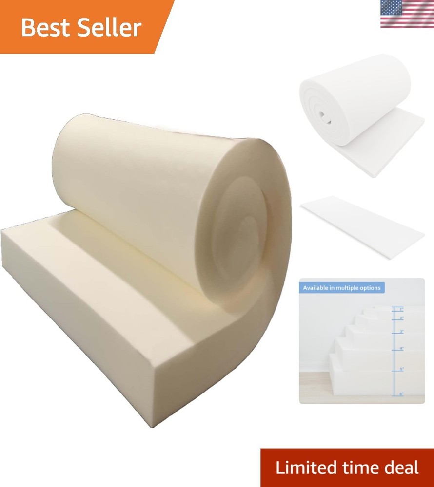 Portable 72 inch Rectangular Firm Cushion – Perfect for Upholstery Projects