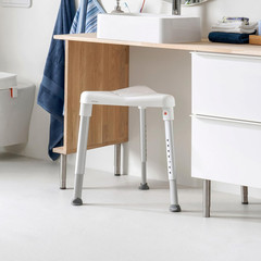 Edge Triangular Shower Stool – Height Adjustable Shower Chair, Non-Slip Surface