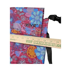 Vive Walker Bag Floral Pink Blue Purple Mobility Accessory Pouch Adjustable