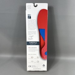 VASYLI CUSTOM Full length red HIGH DENSITY ORTHOTICS INSOLE ARCH SUPPORT Medium