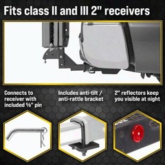 Titan Ramps 332100 Scooter Wheelchair Carrier w/ Ramp 400 lb Hitch Mount