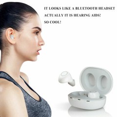 JINGHAO Rechargeable ITE Hearing Aids Sound Amplifier Ear Enhancer