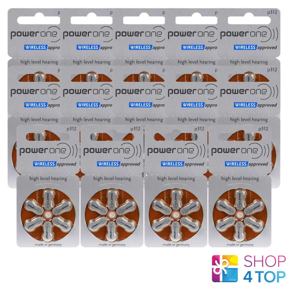 84x VARTA Power One 312 PR41 Hearing Aid Batteries Zinc Air 1.45V