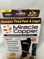 Miracle Copper Anti-Fatigue Compression Socks (Small/Medium)