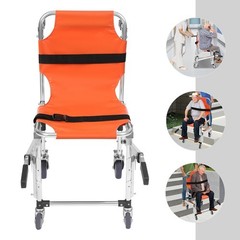 EMS Stair Climbing Chair Medical Emergency Evacuation Lifting Wheelchair w/Belts