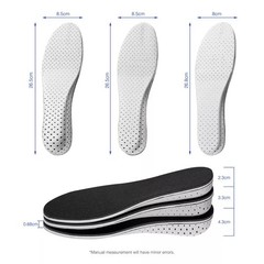Adjustable Height Increase Insoles Heel Lift Pads Invisible Shoes Inserts Unisex