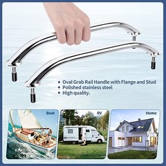 2X Marine Boat Stainless Steel 12“ Grab Handle Handrail Door/Gate Universal