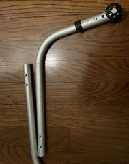 Pair Quickie Wheelchair Anti Tip Bars Sunrise Medical 900732 Wheelie Bar Tubular