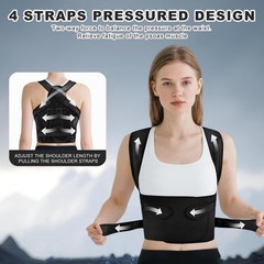 Back Brace Posture Corrector for Women and Men, Adjustable Shoulder Straighte…