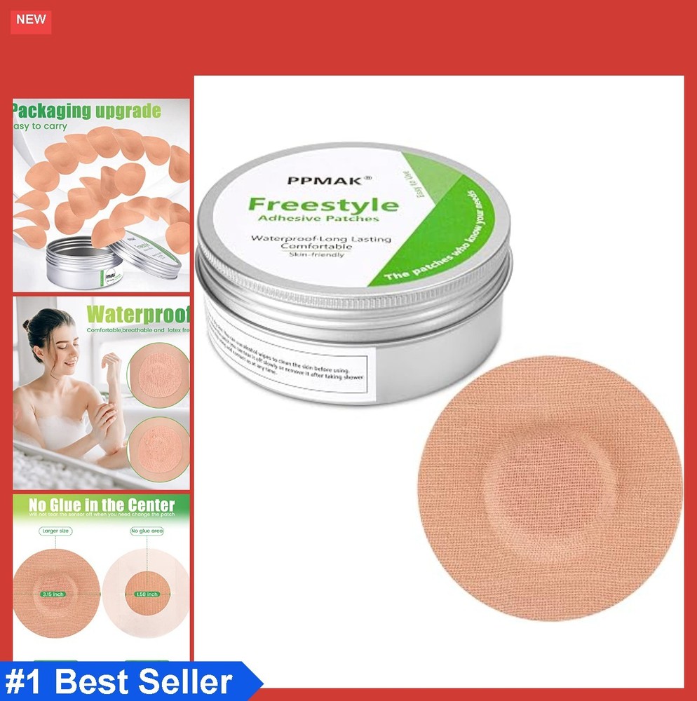 Adhesive Sensor Covers 40 PCS Waterproof Tan Non-Woven No Glue Center Long