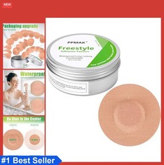 Adhesive Sensor Covers 40 PCS Waterproof Tan Non-Woven No Glue Center Long