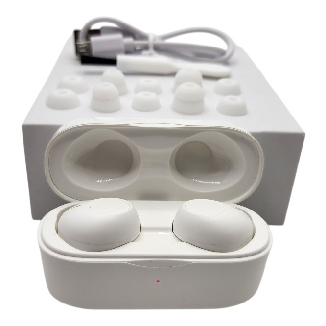 OTC Rechargeable Hearing Aids for Seniors 32-Channel Noise Reduction ITE White