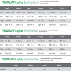 Venosan Legline Below Knee Highs 15-20mmHg (Black) Large