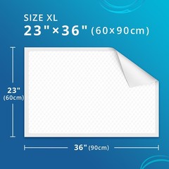 23″ x 36″ Disposable Bed Pads for Adults and Babies, Super Absorbent, 50 Count