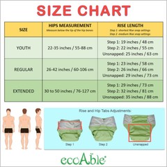 EcoAble Waterproof Incontinence Cloth Diaper Cover for Special Needs Adults