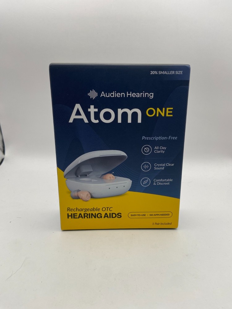Atom One OTC Hearing Aids Rechargeable Wireless In Ear 🔥NEW🔥