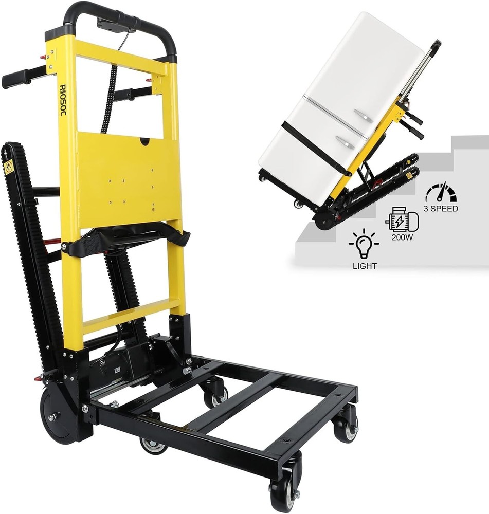 Electric Stair Climbing Hand Trucks, 200W 3 Adjustable Speeds 440lbs Max Load