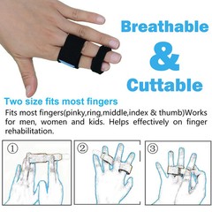 Pexmen 1/2/5/10Pcs Buddy Tape Finger Straps With Padded No-Slip Hook and Loop