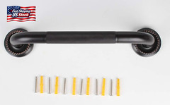 24-Inch Grab Bar Featuring Anti-Slip Handrail, Oil Rubbed Bronze, Bathroom Batht