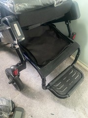 Discover Your Mobility Air Hawk Electric Wheelchair Black Adjustable Footrests