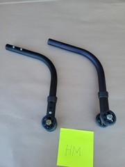 Quickie 2 Wheelchair ANTI TIP TIPPERS WHEELS Wheelie Bars Parts Used Qxi Lx Qx