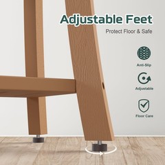 Waterproof Shower Bench Stool with Storage Shelf, Adjustable Feet, Indoor/Outdoo
