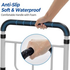 Bed Rails for Elderly Adults,Bed Side Assist Rail for Seniors with Storage Pouch