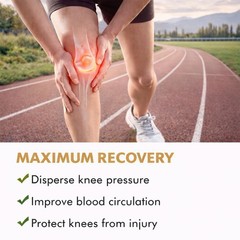 NEOAPEX 2-Pack Silicone Patellar Tendon Support Strap, Adjustable Knee Pain R…