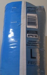 ATTENDS ADULT UNISEX UNDERWEAR W/ LEAKAGE BARRIERS, LARGE (44-58″) 18 COUNT, NWT