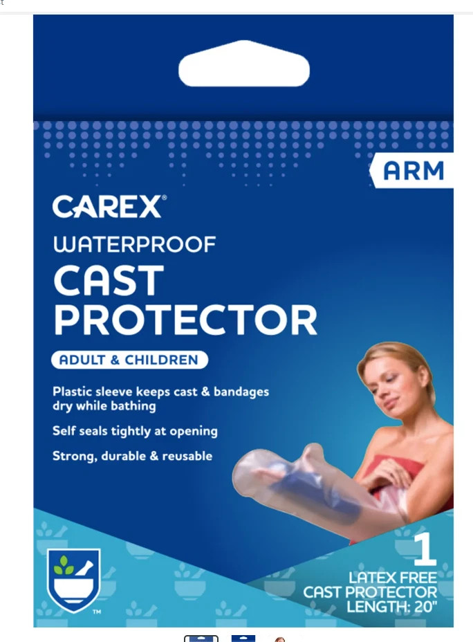 Carex Waterproof Arm Cast Protector, Adult & Children, Latex Free, 20″
