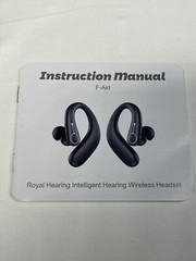 Royal Hearing F-Aid Black Wireless Rechargeable Noise Cancellation Hearing Aids