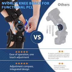 Nvorliy Knee Brace For Functional Posterior Cruciate Ligament Pcl Recovery
