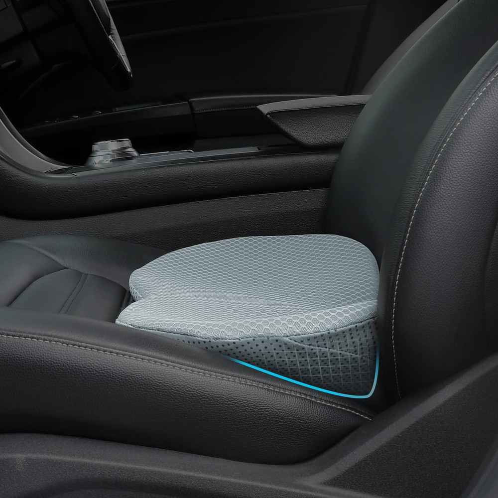Car Seat Cushion – Memory Foam Car Seat Pad – Sciatica & Lower Back