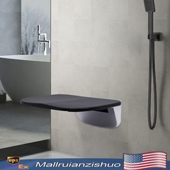 14″ Folding Shower Seat Wall Mounted Bench Modern Bathroom Shower Stool 440lbs