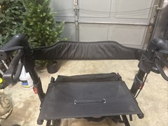 Henmnii All Terrain Rollator Walker for Seniors w/Seat 8″ Wheels – Black