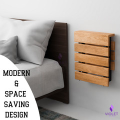 Handmade Teak Wood Folding Shower Seat Wall Mounted & Premium Quality