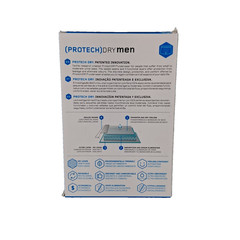 PROTECHDRY Men’s Black Washable Reusable Urinary Incontinence Cotton Boxer Sz M